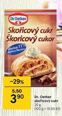 Skořicový cukr Dr. Oetker