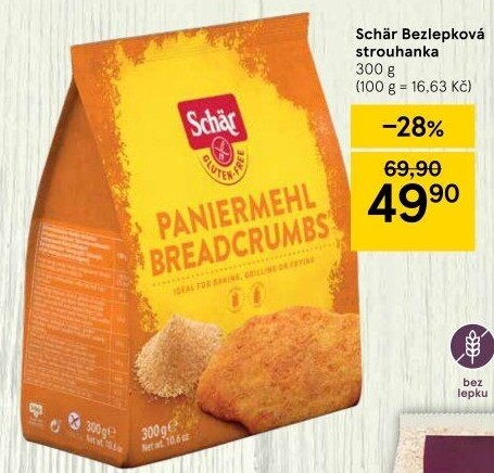 Strouhanka bez lepku Schär