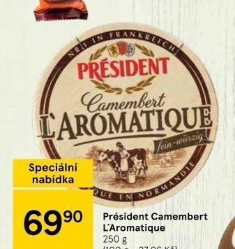 Sýr Camembert L´Aromatique Président