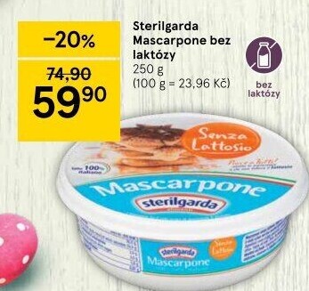 Sýr Mascarpone bez laktózy Sterilgarda
