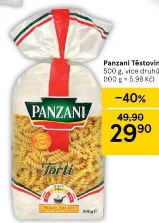 Těstoviny Panzani
