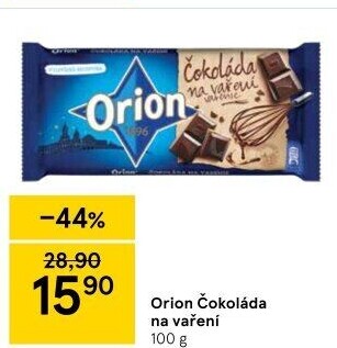 Čokoláda na vaření Orion