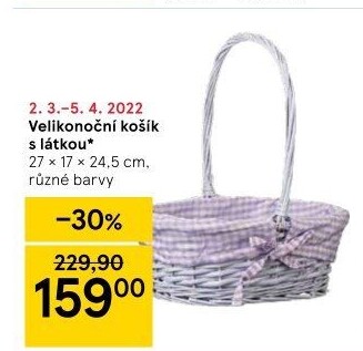 Dekorační košík velikonoční