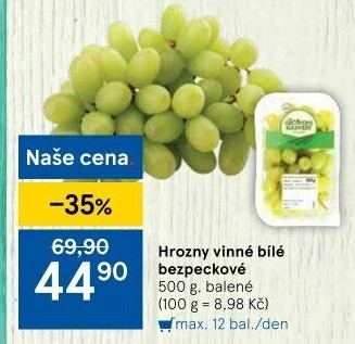 Hrozny bílé bezsemenné The Grower'