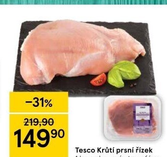 Krůtí prsní řízky Tesco