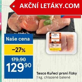 Kuřecí prsní řízky Tesco