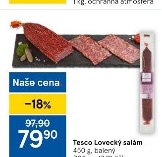 Salám lovecký Tesco