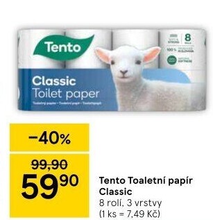 Toaletní papír 3vrstvý Tento