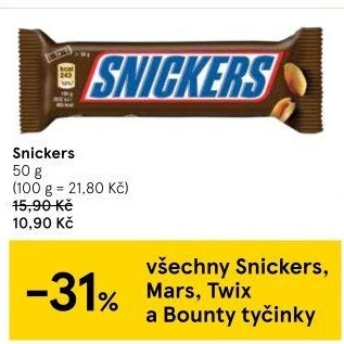 Tyčinka Snickers