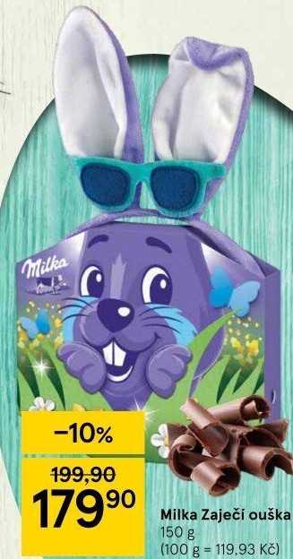 Velikonoční balíček zajíc Milka