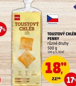 Chléb toustový Penny
