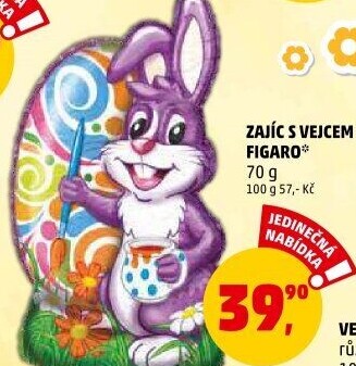 Čokoládový zajíc Figaro
