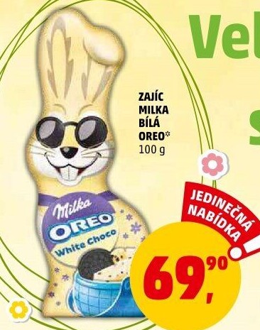 Čokoládový zajíc Oreo Milka