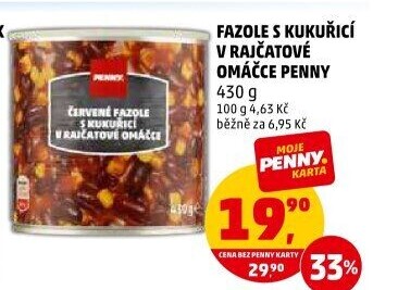 Fazole s kukuřicí v omáčce Penny