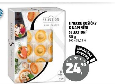 Korpus na linecké košíčky Selection