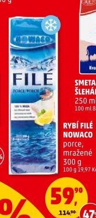 Rybí filé mražené Nowaco