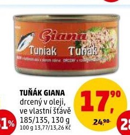 Tuňák drcený v oleji Giana