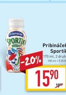 Jogurtový nápoj Sportík Pribináček