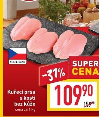 Kuřecí prsa s kostí Vocílka