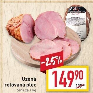 Uzená rolovaná plec Kostelecké uzeniny
