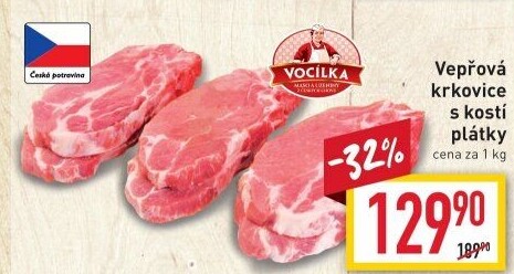 Vepřová krkovice s kostí Vocílka