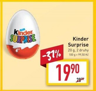 Čokoládové vajíčko s překvapením Kinder Surprise