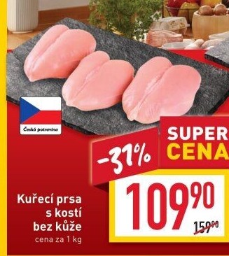 Kuřecí prsa s kostí Vocílka