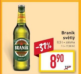 Pivo světlé Braník