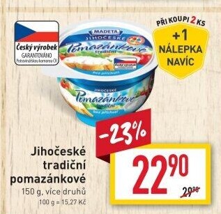 Tradiční pomazánkové Jihočeské Madeta