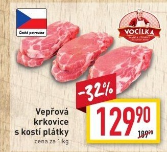 Vepřová krkovice s kostí Vocílka