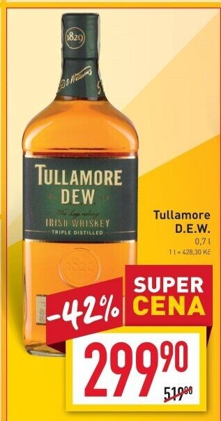 Whisky irská Tullamore Dew