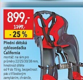 Dětská sedačka na kolo