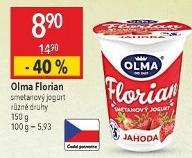 Jogurt smetanový Florian Olma