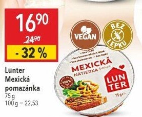 Mexická rostlinná pomazánka Lunter