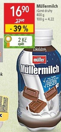 Nápoj mléčný Müllermilch Müller
