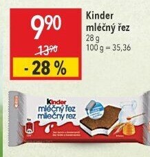 Řez mléčný Kinder