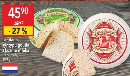 Sýr Gouda ochucená Landana