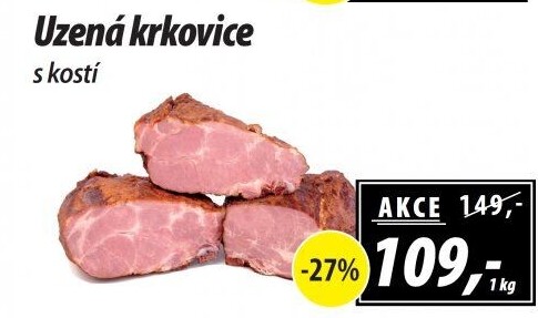 Uzená krkovice s kostí