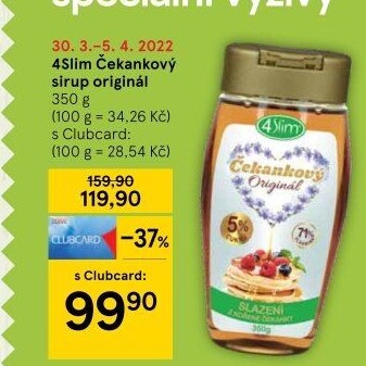 Čekankový sirup 4Slim