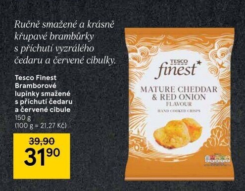Chipsy Tesco Finest