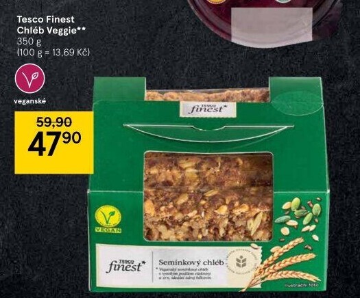 Chléb Veggie Tesco Finest