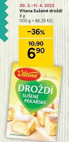 Droždí sušené Vitana