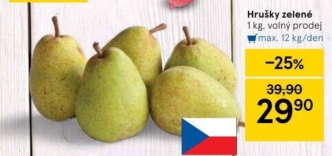 Hrušky zelené