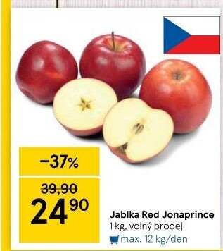 Jablka Red Jonaprince