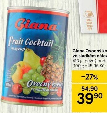 Kompot ovocný koktejl Giana