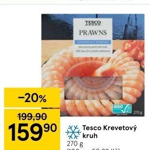 Krevety mražené Tesco