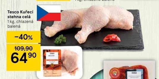 Kuřecí stehna Tesco