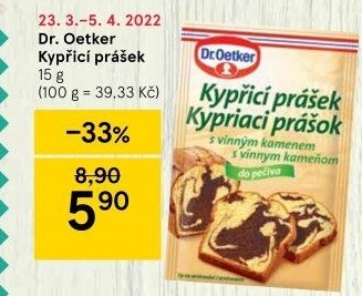 Kypřicí prášek Dr. Oetker