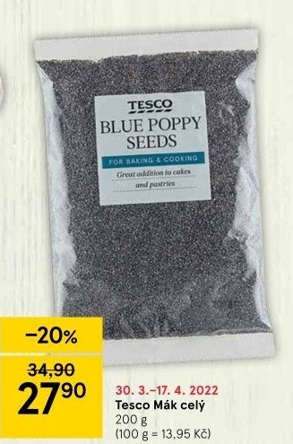 Mák modrý Tesco