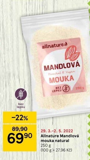 Mandlová mouka Allnature